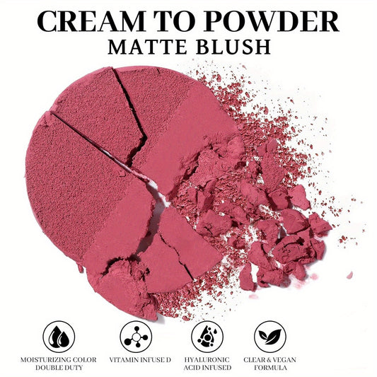 Matte Cream-To-Powder Blush Makeup Palette