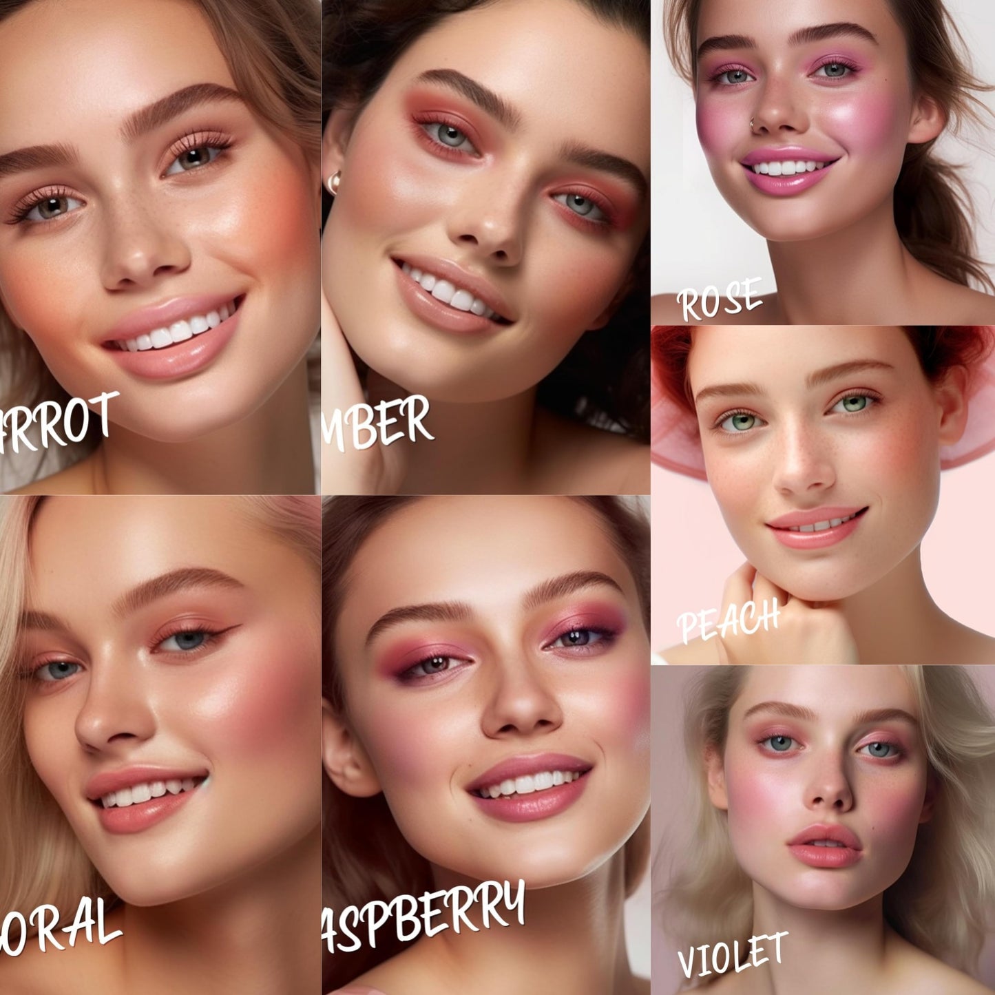 Matte Cream-To-Powder Blush Makeup Palette