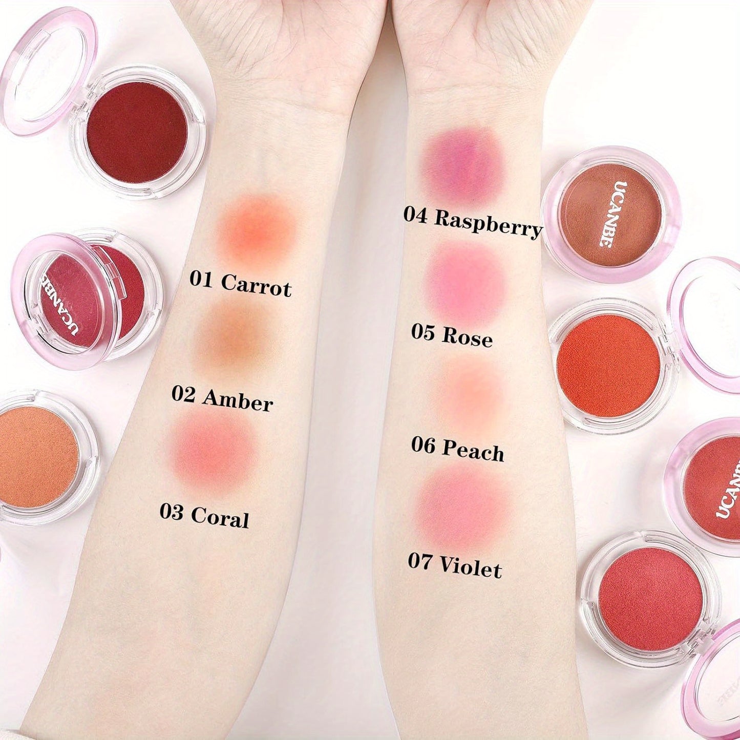 Matte Cream-To-Powder Blush Makeup Palette