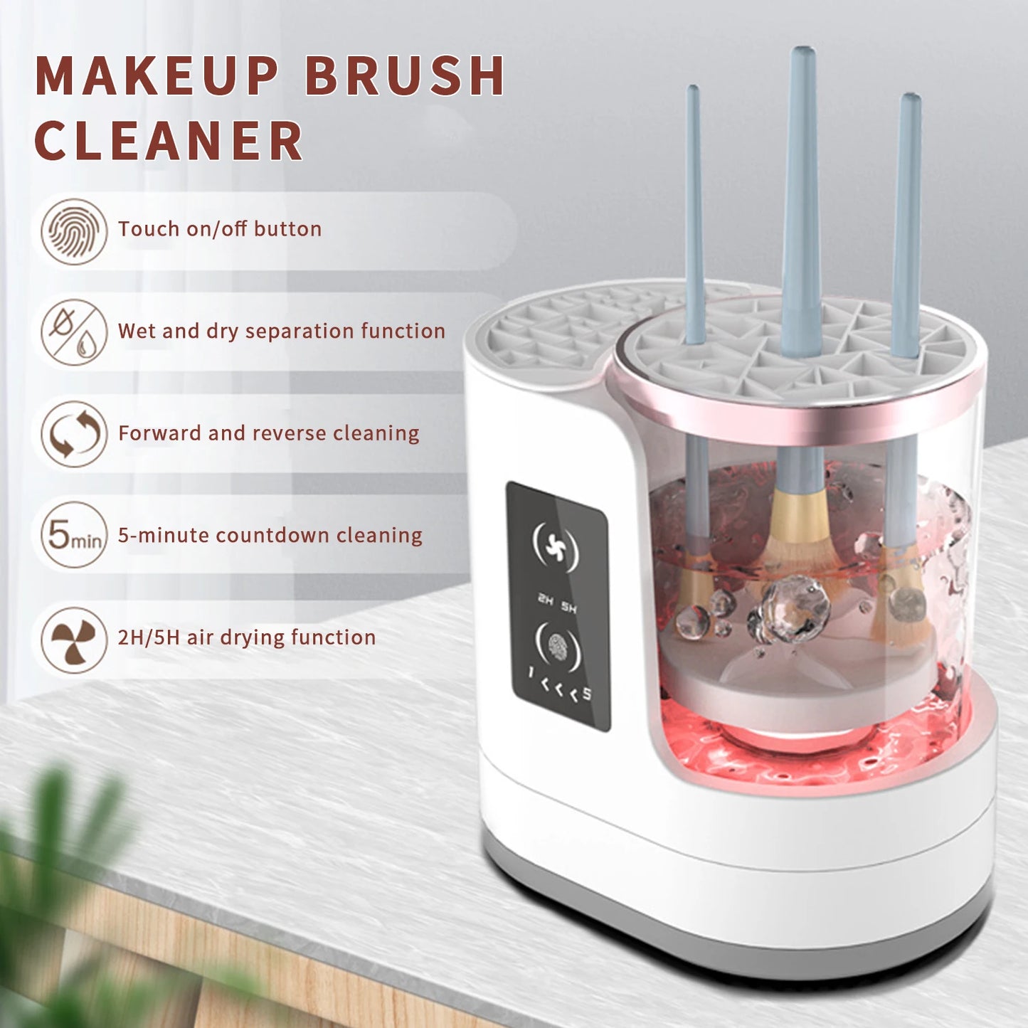 Electric Makeup Brush Cleaner Pro