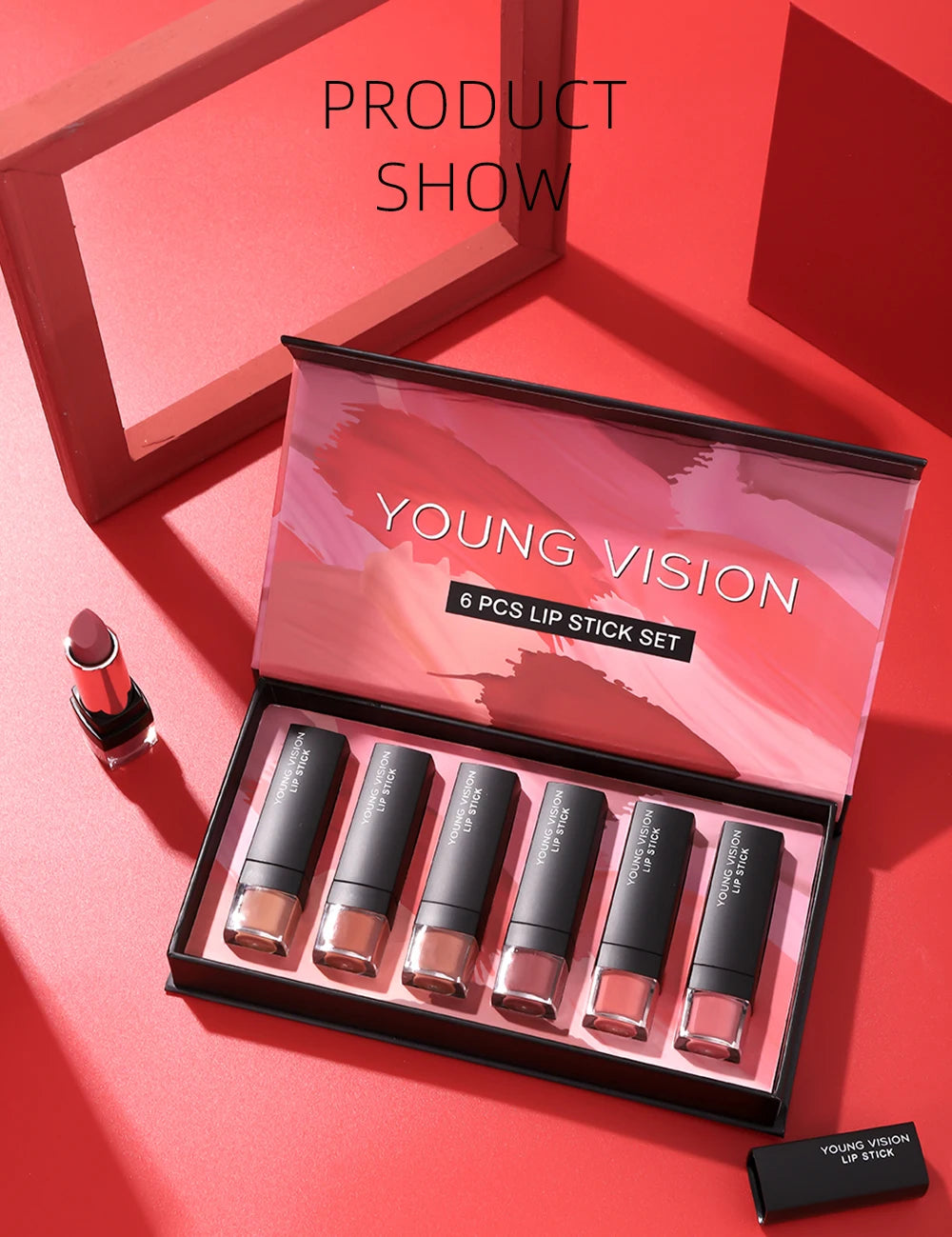 6 pcs /set matte lipstick