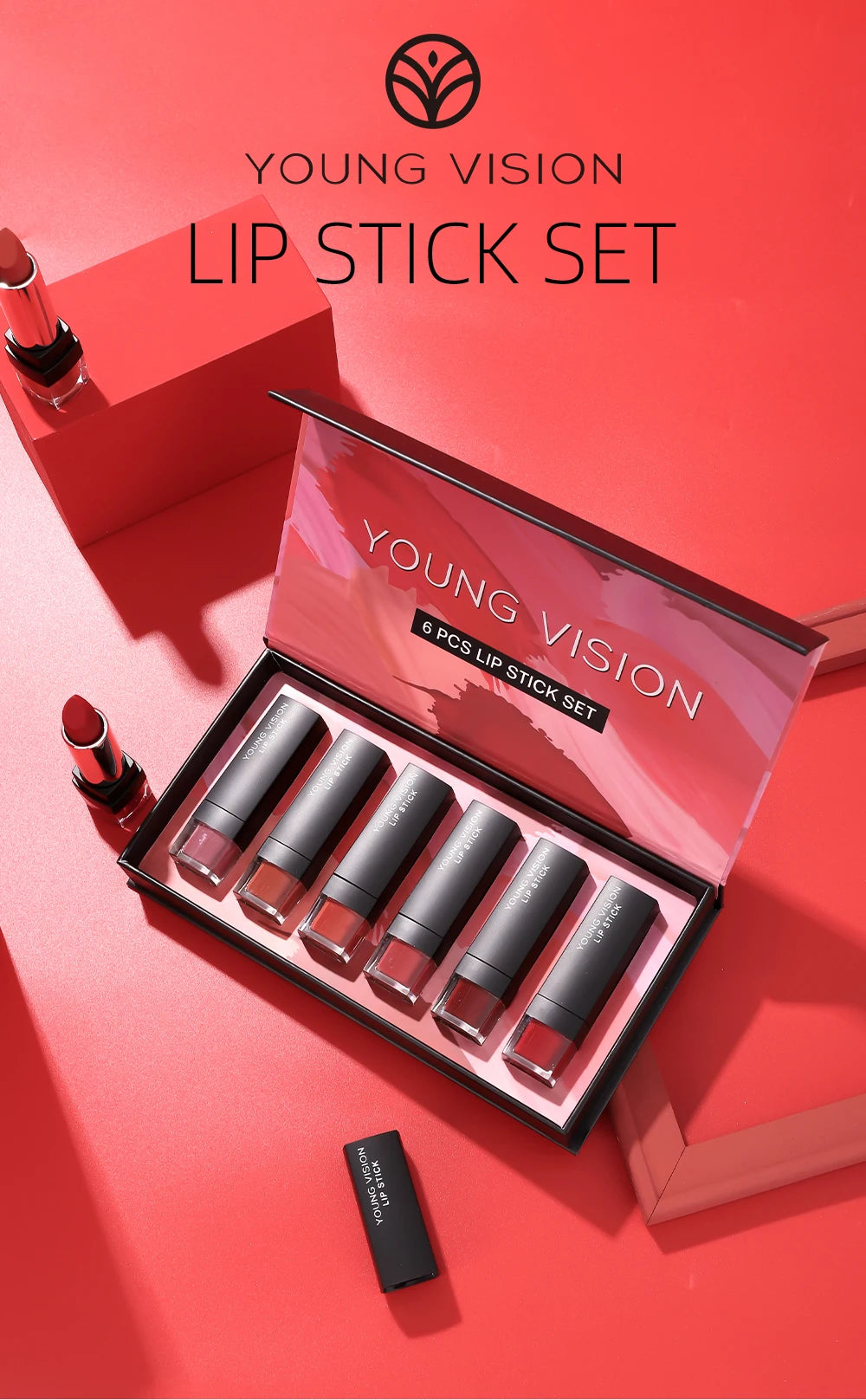 6 pcs /set matte lipstick