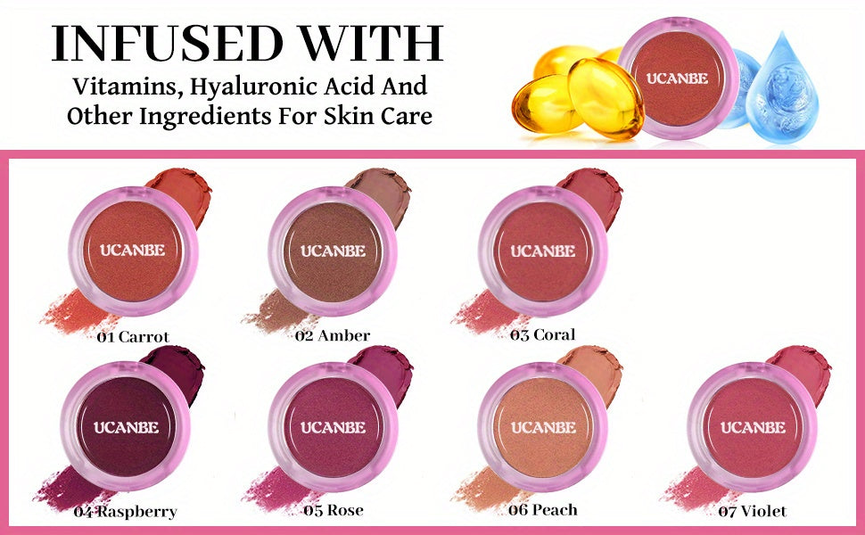 Matte Cream-To-Powder Blush Makeup Palette