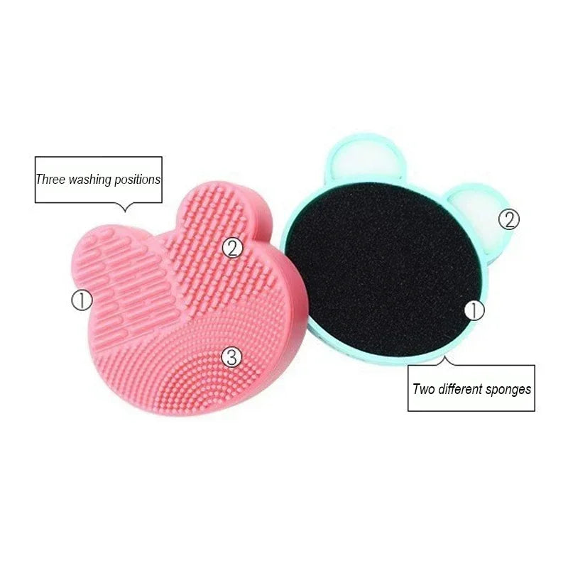 Dual-Sided Makeup Brush Cleaner Tool