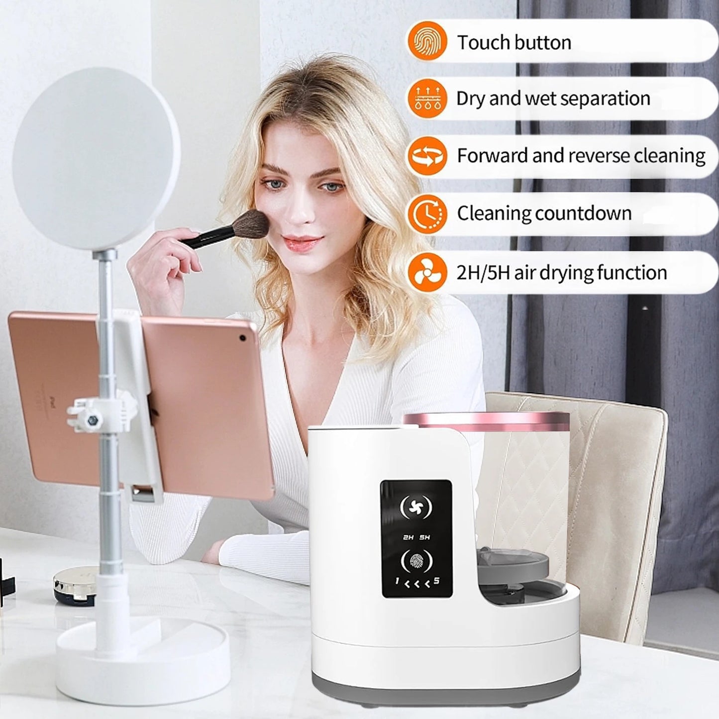 Electric Makeup Brush Cleaner Pro